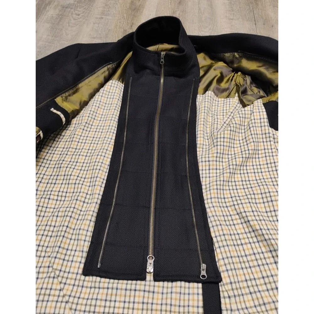 Kroon Ritchie Navy blue Hybrid Sport Coat Blue Blazer Wool Cashmere 46R $425 - Picture 9 of 16